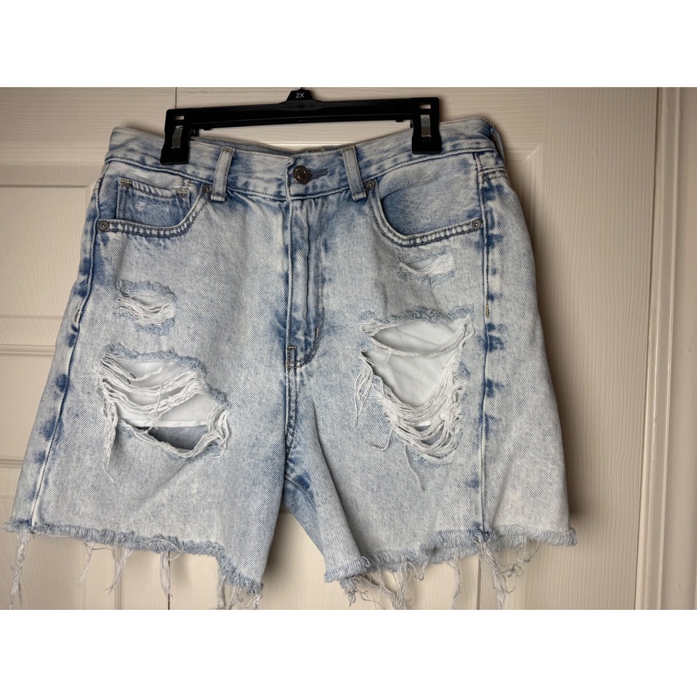 American‎ Eagle Distressed Denim Jean Mom Shorts Size 2